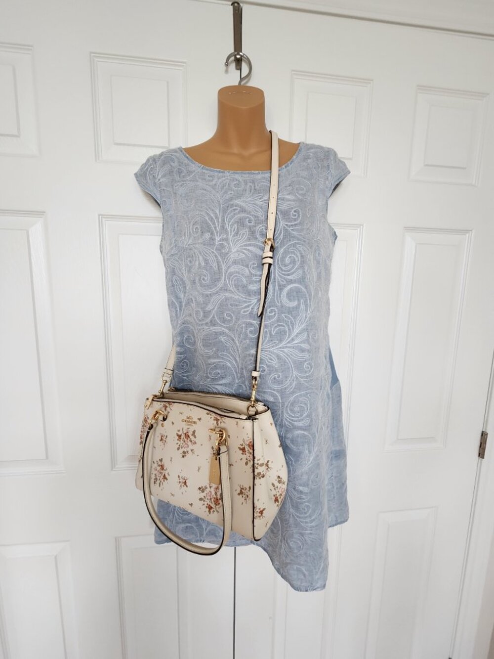 COACH  ETTA CARRYALL BAG IN IN ROSE BOUQUET PRINT  M1923 -91509 - Picture 12 of 13